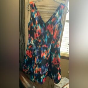 (MB) Calvin Klein Colorful Abstract Print Dress Size 10